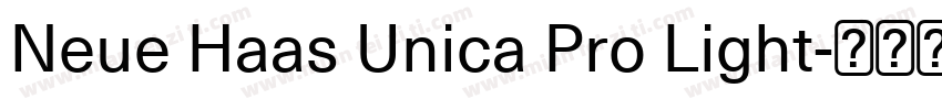Neue Haas Unica Pro Light字体转换